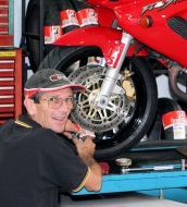 Chris our motorcycle mechanic is highly trained, helpful & boasts years of experience in motorcycle repairs & diagnostics