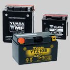Largest range of genuine Yuasa power sports batteries to suit, motorcycle, scooter, ATV, Quad Bike, Jet Ski & Snowmobile 