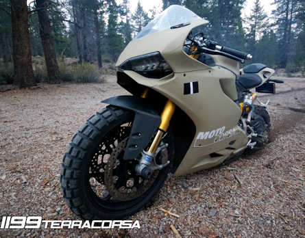 Conti TKC-80 fitted to a Panigale1199 Terracorsa